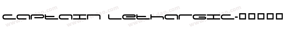 Captain Lethargic字体转换